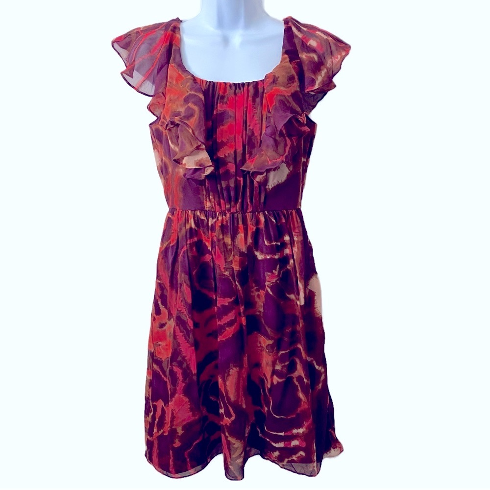 Max and Cleo, Ruffled Silk Dress